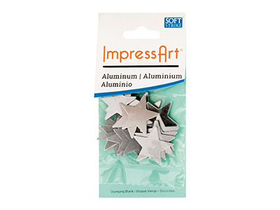 ImpressArt Aluminium Star 22mm     Stamping Blank Pack of 15 - Standard Image - 3