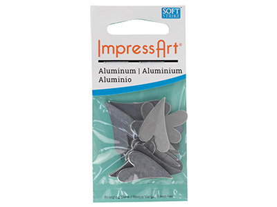 ImpressArt Aluminium Swirly Heart  28mm Stamping Blank Pack of 24 - Standard Image - 3