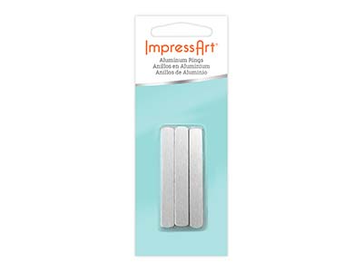 ImpressArt Aluminium Ring 6x51mm   Stamping Blank Pack of 11 - Standard Image - 2
