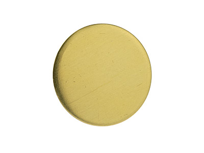 Brass Discs Round Pack of 6, 15mm - Standard Image - 2