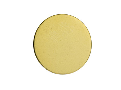 Brass Discs Round Pack of 6, 25mm - Standard Image - 2
