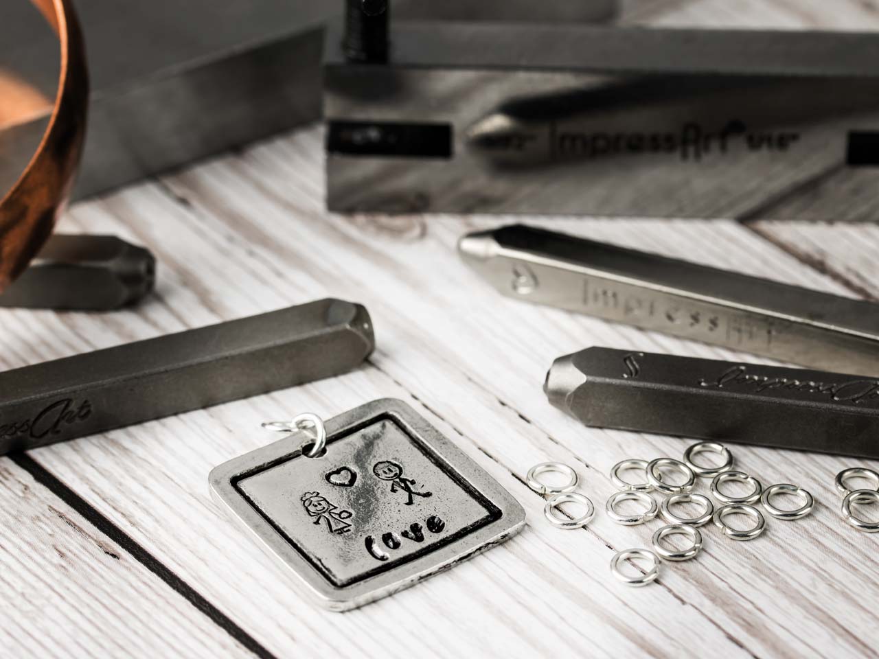 IMPRESSART Pewter 1.3mm de espesor Stamping espacios en blanco para sellos de metal de joyería