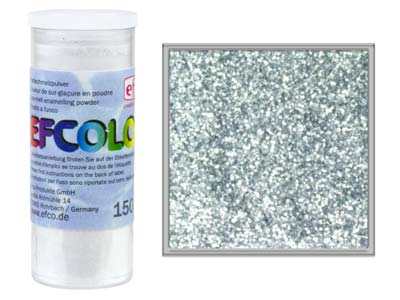 Efcolor Enamel Glitter Silver 10ml