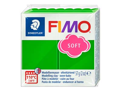 Fimo Soft Tropical Green 57g       Polymer Clay Block Fimo Colour     Reference 53 - Standard Image - 1