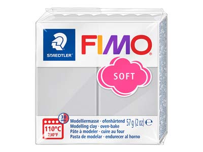Fimo Soft Dolphin Grey 57g Polymer  Clay Block Fimo Colour Reference 80 - Standard Image - 1