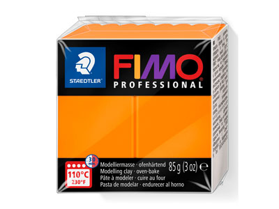 Fimo Professional Orange 85g       Polymer Clay Block Fimo Colour     Reference 4
