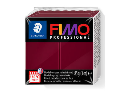 Fimo Professional Bordeaux 85g     Polymer Clay Block Fimo Colour     Reference 23 - Standard Image - 1