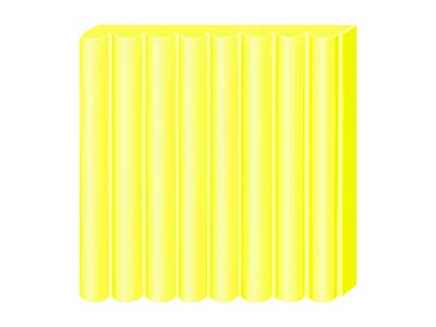 Fimo Effect Neon Yellow 57g Polymer Clay Block Fimo Colour Reference    101 - Standard Image - 2