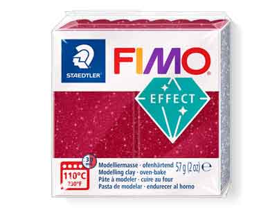 Fimo Effect Galaxy Red 57g Polymer Clay Block Fimo Colour Reference   202 - Standard Image - 1