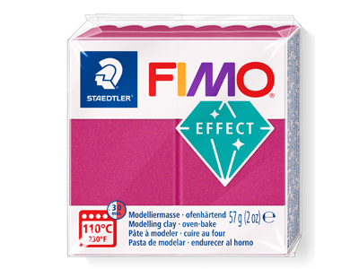 Fimo Effect Metallic Bordeaux 57g  Polymer Clay Block Fimo Colour     Reference 21 - Standard Image - 1