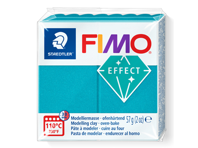 Fimo Effect Metallic Turquoise 57g Polymer Clay Block Fimo Colour     Reference 36