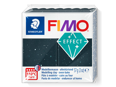 Fimo Effect Stone Black Granite 57g Polymer Clay Block Fimo Colour      Reference 903 - Standard Image - 1