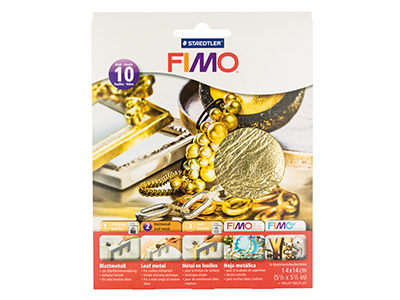 Fimo Gold Leaf Metal 10 Sheets - Standard Image - 1