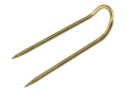 Gilt Pad Pins 25mm Long Pack of 100 - Standard Image - 1