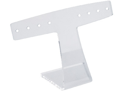 Clear T-shaped Earring Acrylic Jewellery Display