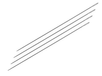 Straight Beading Needles Set Of 4 2 X Size 10, 1 Ea Size 12&13 - Standard Image - 2