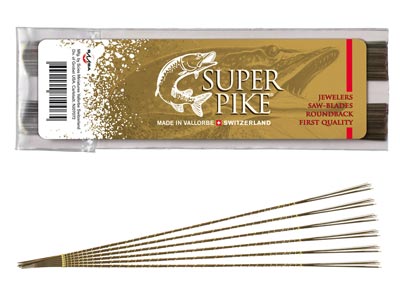 Super Pike Swiss Saw Blades Grade  3/0 Bundle 12 - Standard Image - 2