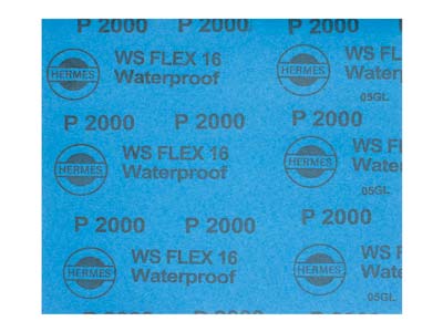 Hermes WS FLEX Wet And Dry Paper,  2000 Grit, Pack of 10 - Standard Image - 2