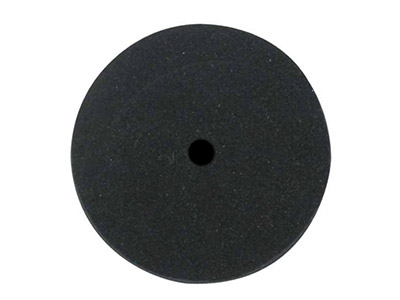 Knife Edge Rubber Wheel, Black,    Coarse - Standard Image - 1