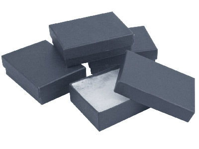 Pack Of 4 Medium Black Card Boxes