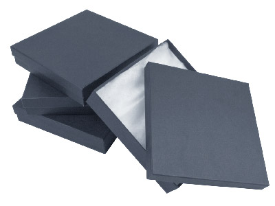 Pack Of 4 Large Black Card Boxes