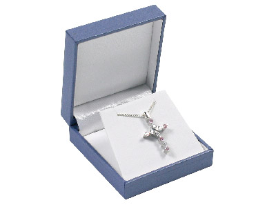 Blue Sheen Drop Earring/pendant Box