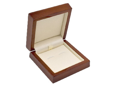 Wooden Cufflink Box, Mahogany      Colour