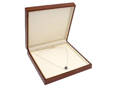 Wooden Necklace Box, Mahogany      Colour - Standard Image - 1