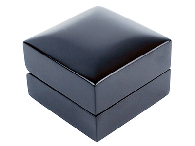 Wooden Ring Box, Black Colour - Standard Image - 3