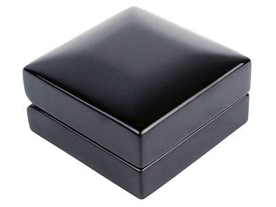 Wooden Stud Earring Box, Black     Colour - Standard Image - 3