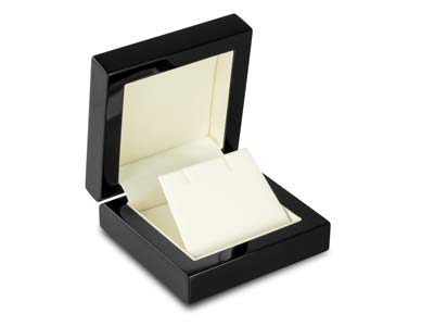 Wooden Drop Earringpendant Box,   Black Colour