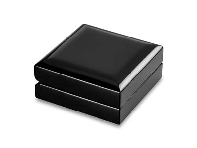 Wooden Drop Earring/pendant Box,   Black Colour - Standard Image - 2