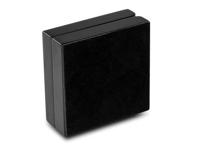 Wooden Drop Earring/pendant Box,   Black Colour - Standard Image - 4