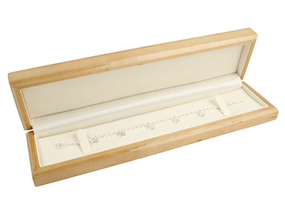 Wooden Bracelet Box, Maple Colour - Standard Image - 1