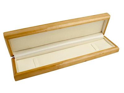 Wooden Bracelet Box, Maple Colour - Standard Image - 2