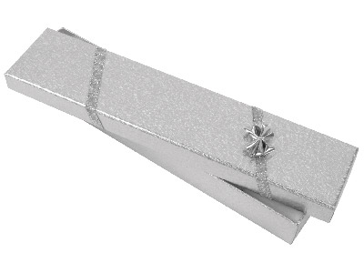 Pack Of 4 Silver Ribbon Bracelet Boxes