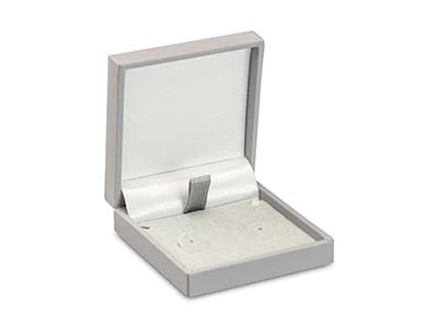 Grey Soft Touch Postal Earring Box