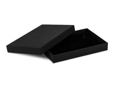 Black Card Soft Touch Necklace Box