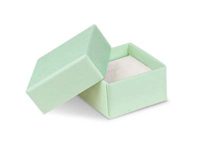 Pastel Green Card Earring Small   Universal Box
