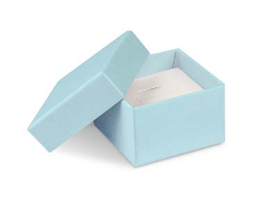 Pastel Blue Card Ring Box - Standard Image - 1
