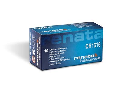 Renata Watch Battery Cr1616, Box Of 10 - Standard Image - 2
