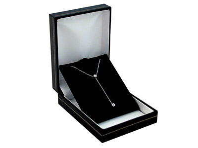 Black Leatherette Pendant Box