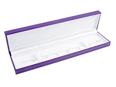 Purple Leatherette Bracelet Box