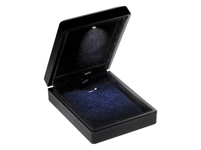 LED Black Jewellery Pendant Box