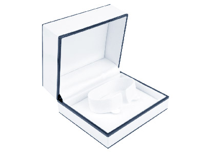 White Monochrome Bangle Box - Standard Image - 1