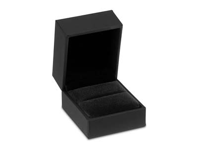 Black Soft Touch Ring Box