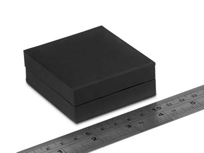 Black Soft Touch Pendant/drop      Earring Box - Standard Image - 3
