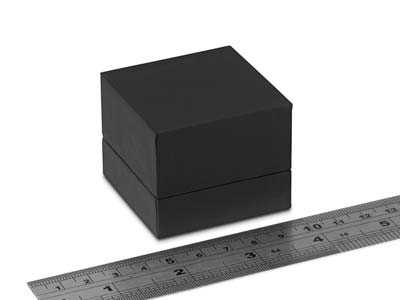 Premium Black Soft Touch Ring Box - Standard Image - 3