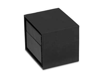 Premium Black Soft Touch Ring Box - Standard Image - 4