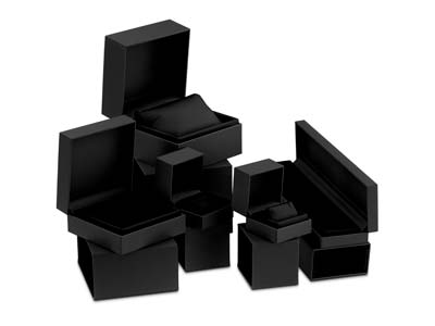 Premium Black Soft Touch Ring Box - Standard Image - 8